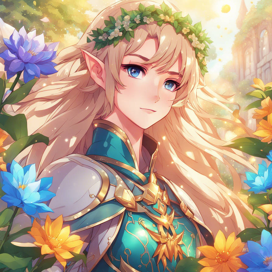 Elven Spring (Open) Exclusive Adoptable- Elven Knight of Spring by Dreamdopts on ...