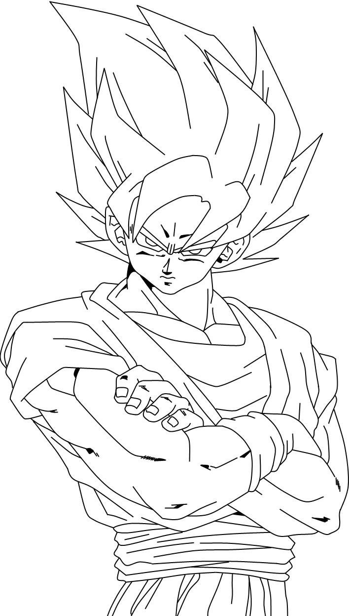 dessin dragon ball z: goku