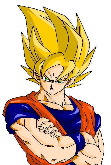 Super Saiyan Goku Coloured by duskoy on DeviantArt Super Saiyan Goku Coloured by duskoy on DeviantArt