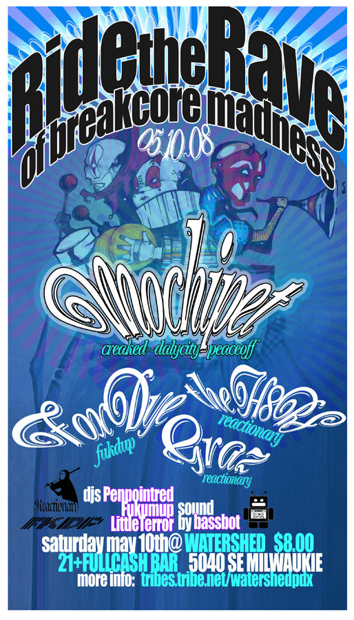 Ride the Rave:flyer design by reactionarypdx on DeviantArt