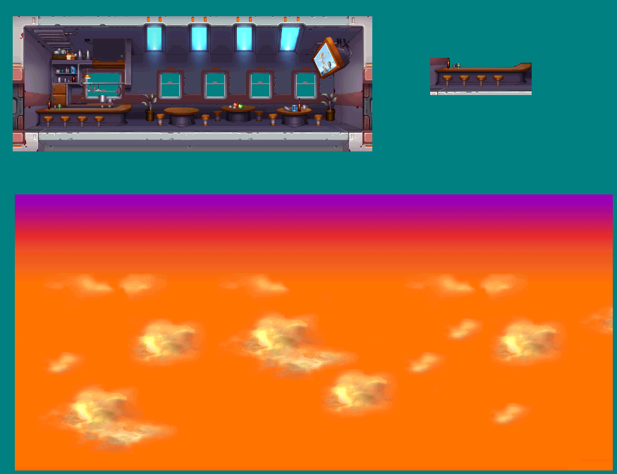 Cafe Sprites The cafe's sprite sheet by BioMetalNeo on DeviantArt