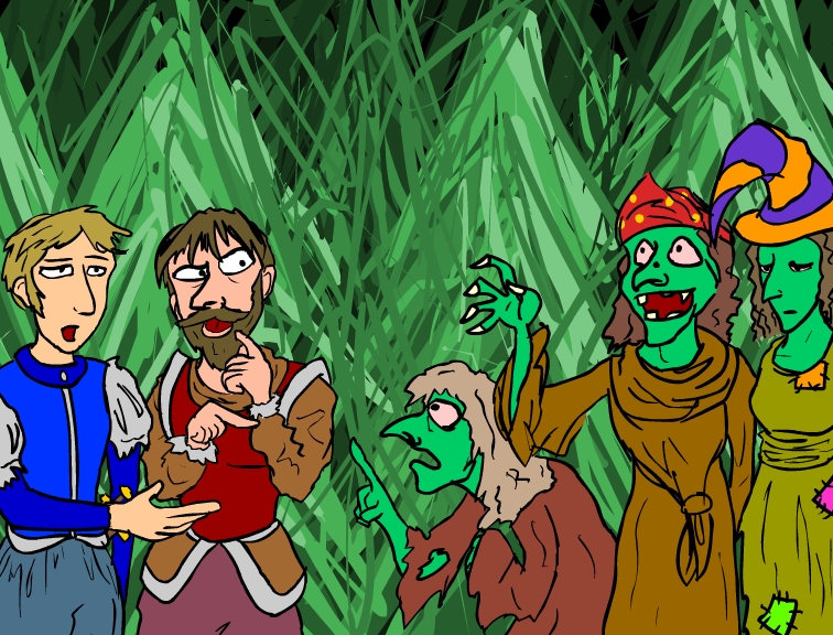 3 Witches, Banquo and Macbeth by e-tahn on DeviantArt 3 Witches, Banquo and Macbeth by e-tahn on DeviantArt