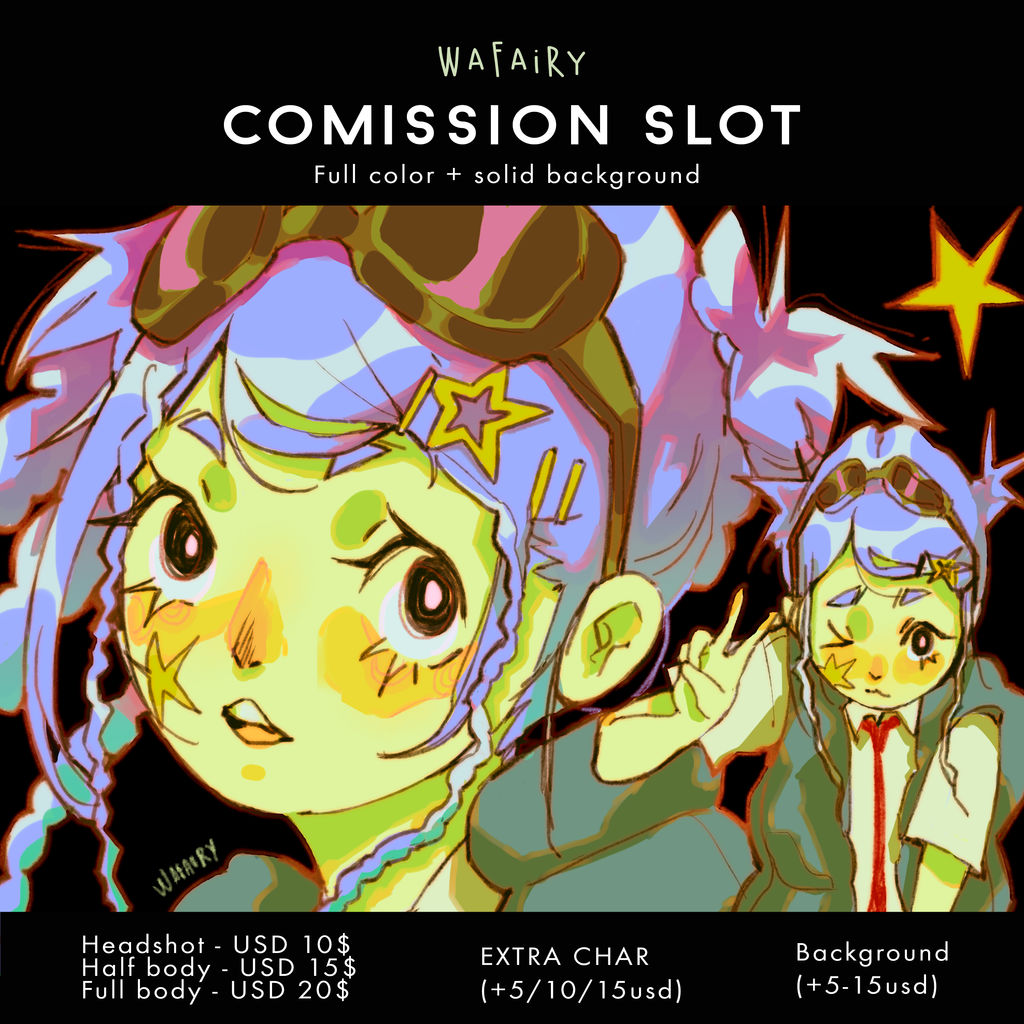 COMMISSION SLOT!!! by mariafe9 on DeviantArt
