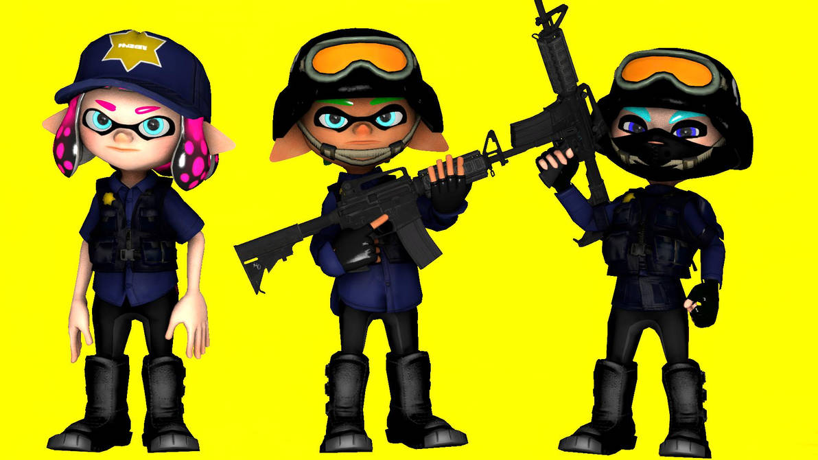 Splatoon Police Policia Splatoonera by Nadieexe on DeviantArt