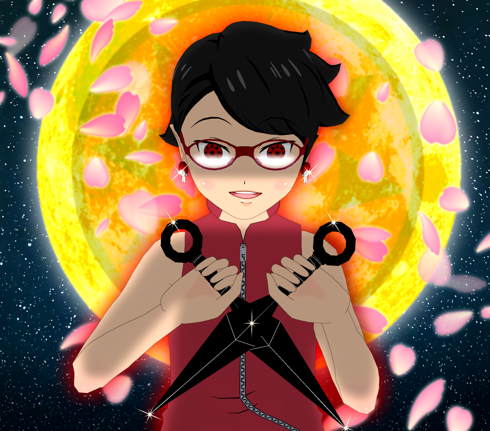 Sarada Uchiha post Timeskip by mosesthatdude on DeviantArt