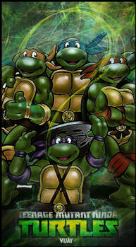 Teenage Mutant Ninja Turtles Vertical Signature