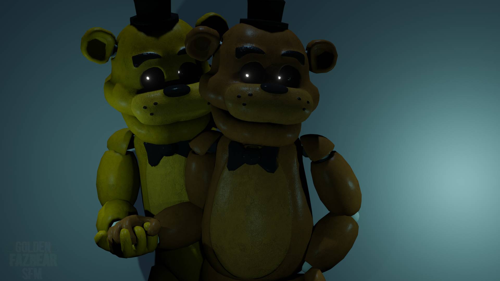 golden freddy x freddy by goldenFazbearSFM on DeviantArt