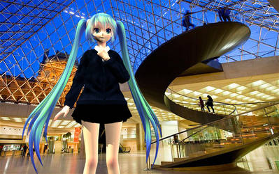 [MMD to Blender] Miku at the Louvre