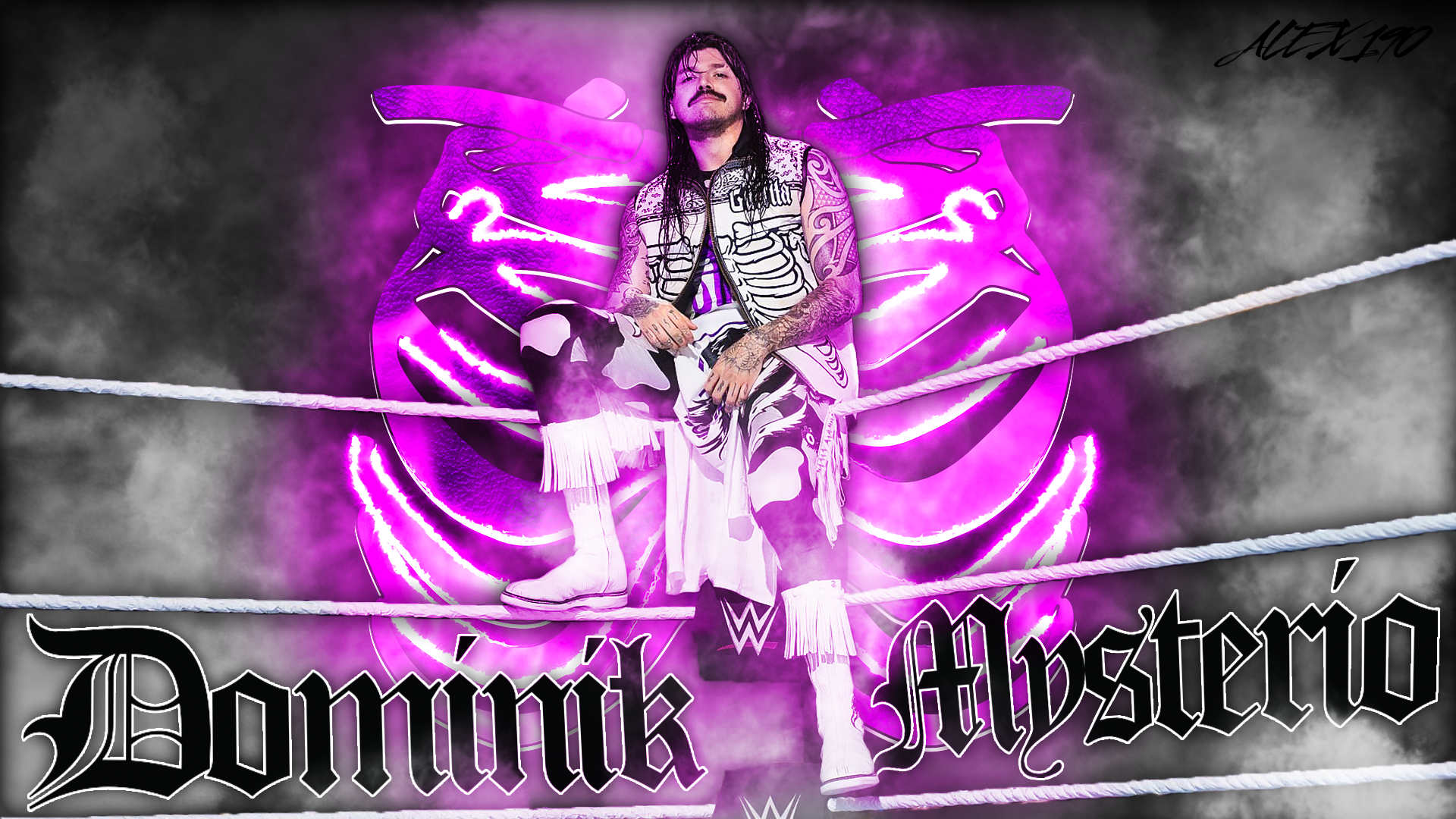 Dominik Backround Dominik Mysterio Wallpaper by ALEX190yt on DeviantArt