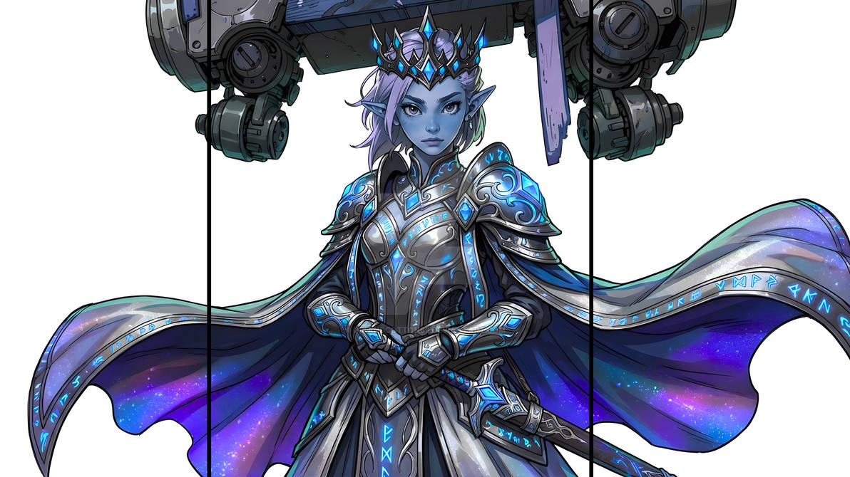 Magitech Rogue Starlight and Steel: Magitech Elf Triptych by InkandCotton69 on DeviantArt