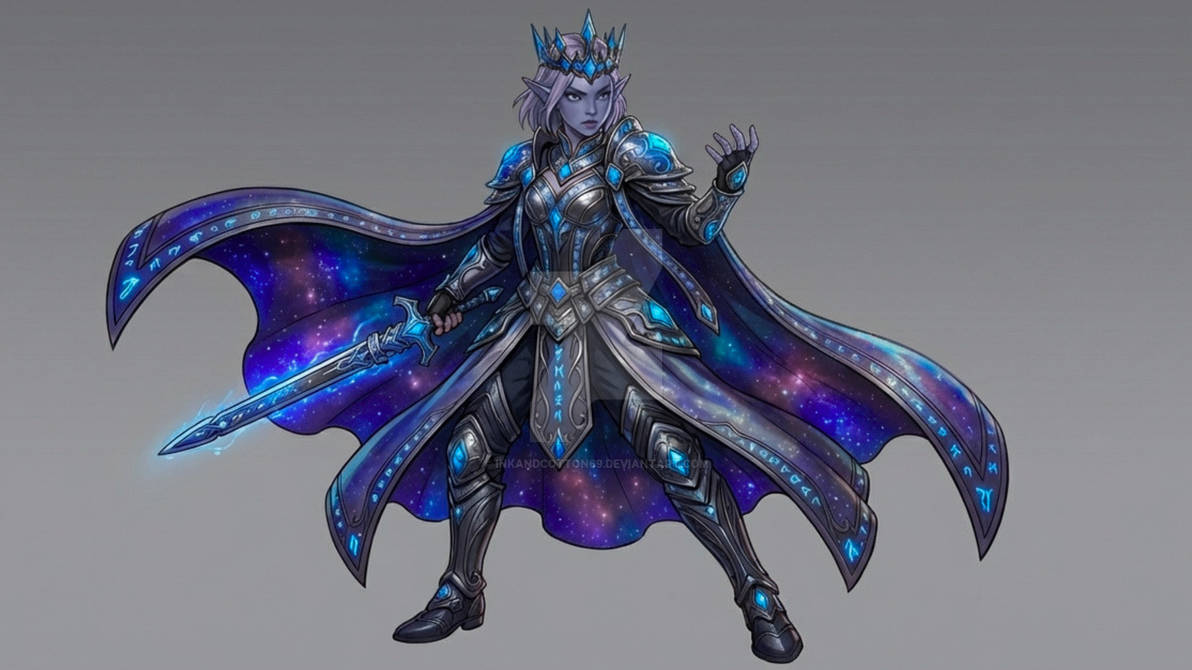 Spellblade Deviantart Cosmic Spellblade: Drow Warrior Stance by InkandCotton69 on DeviantArt