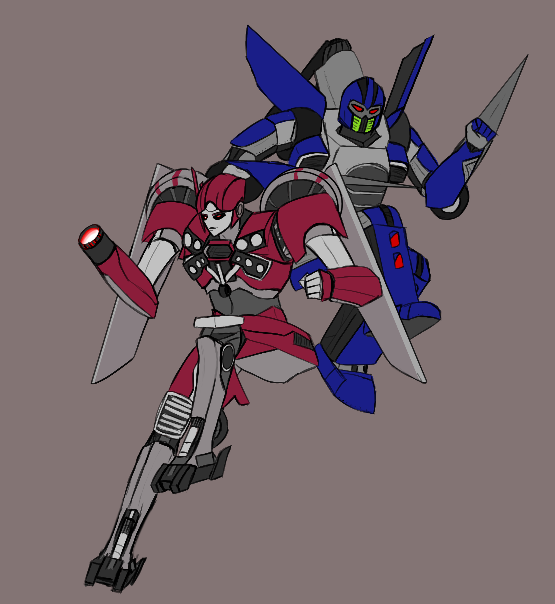 Transformers shatter and shop dropkick