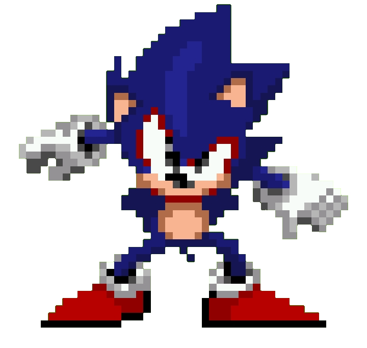 Faker Sonic CD Pose by SonimoyD-E on DeviantArt