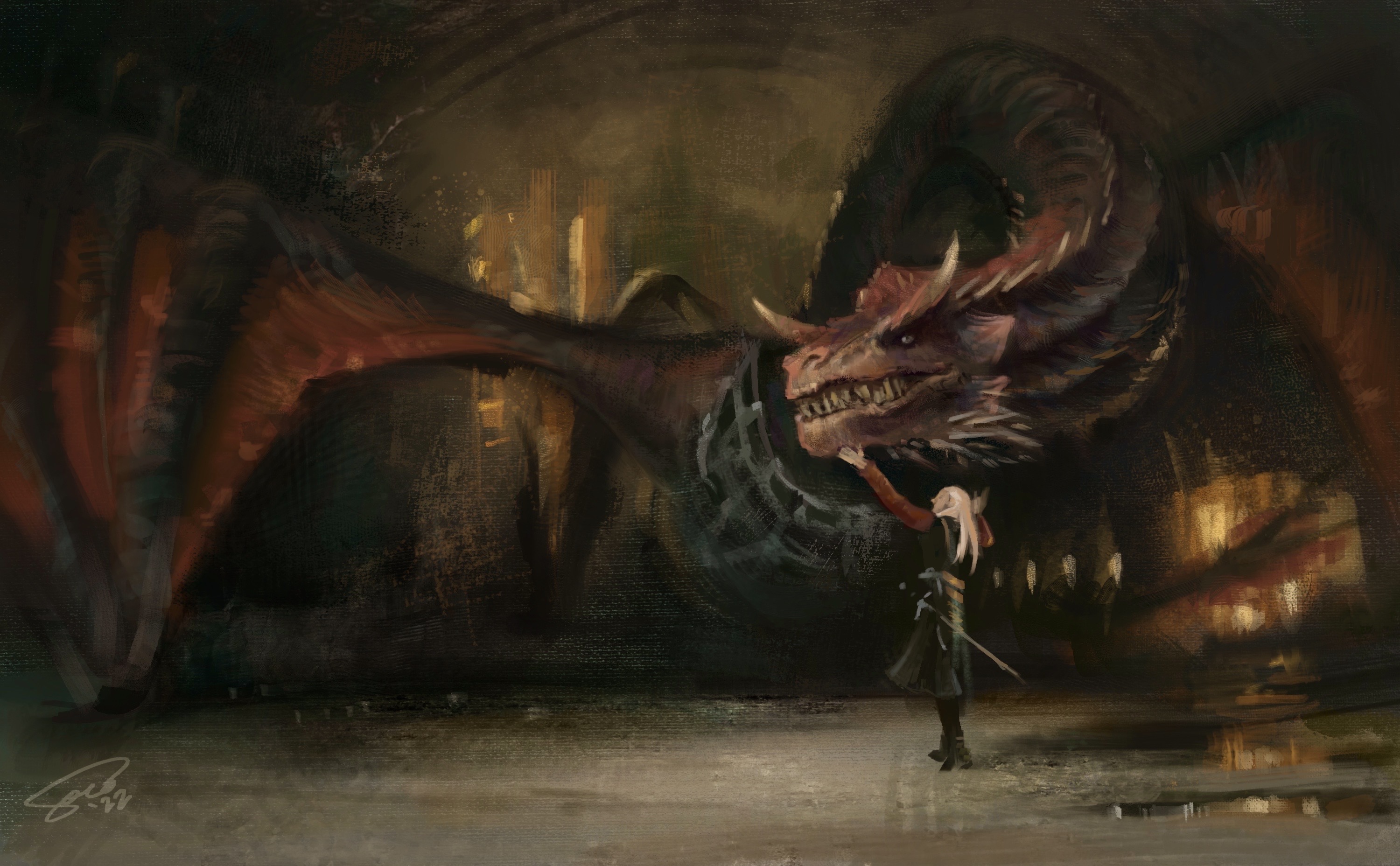 Caraxes And Daemon By Marksoco On DeviantArt caraxes-and-daemon-by-marksoco-on-deviantart