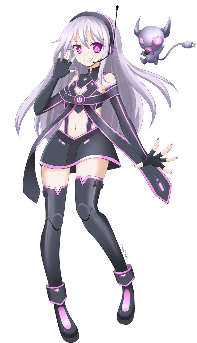 Cybertech Gamer Dark Magical Girl Ying Anti-Hero by PixiTales on DeviantArt