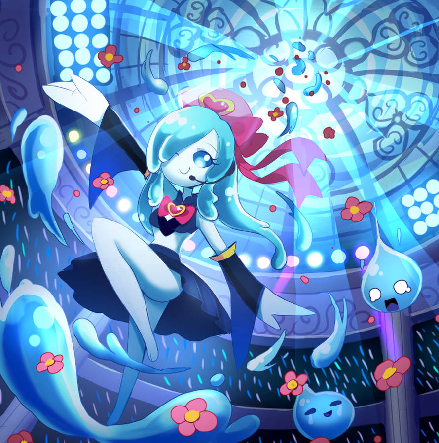 Girl In Slime Pool Dancing Water Slime Girl by PixiTales on DeviantArt