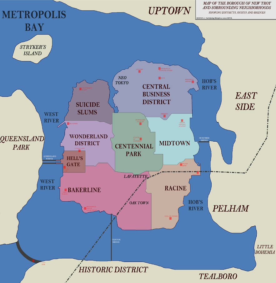 Mentopolis Map Simple map of Metropolis, SSKTJL by IYuch on DeviantArt
