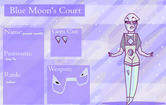 pastel marble  for blue moon's court