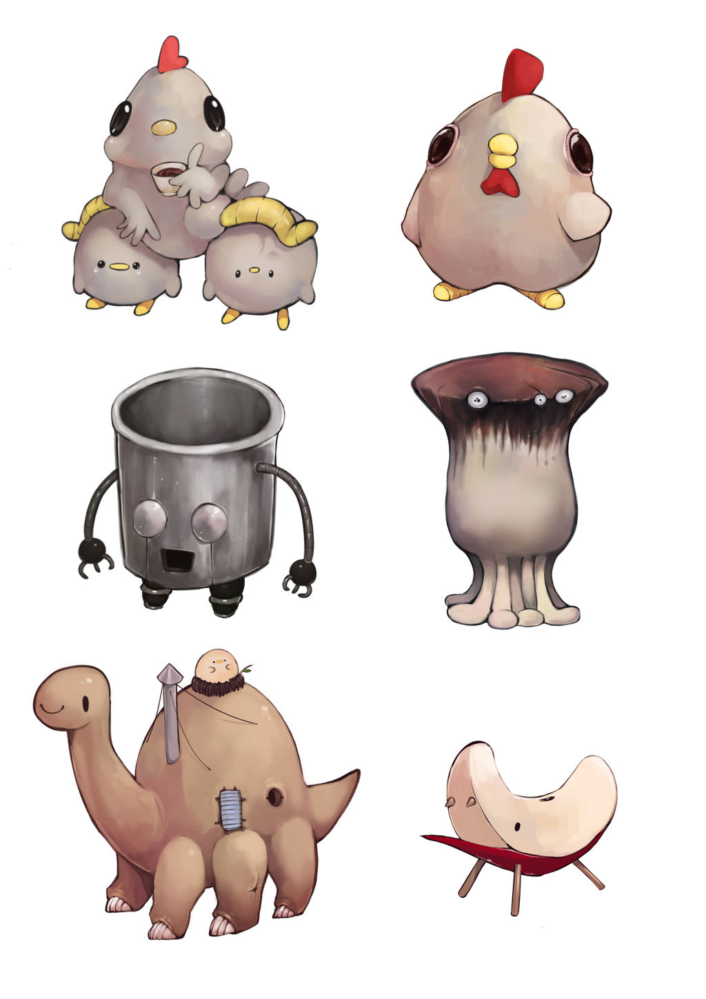 monsters by YellowParrotTW on DeviantArt