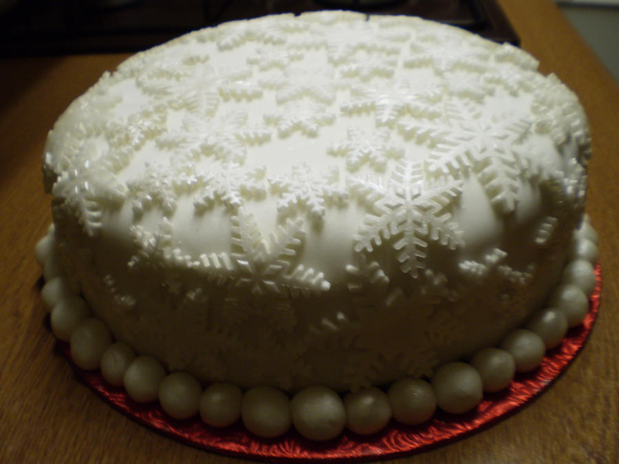 Snowflake cake