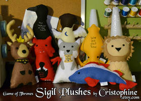 Game of Thrones Sigil Plushes