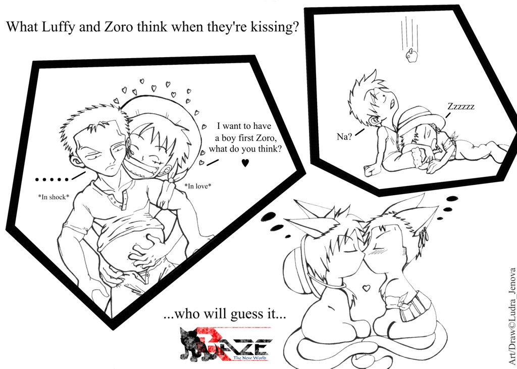 Kissing-One Piece Yaoi-MPREG