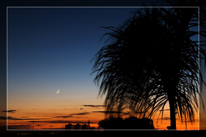 Moonset Sunset