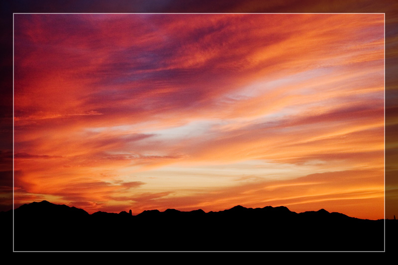 Fiery Desert Skyscape