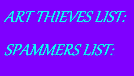 ART THIEVES AND SPAMMERS LOGO by CraftyMaelyss