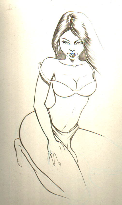 WIP Native Woman Pinup 2