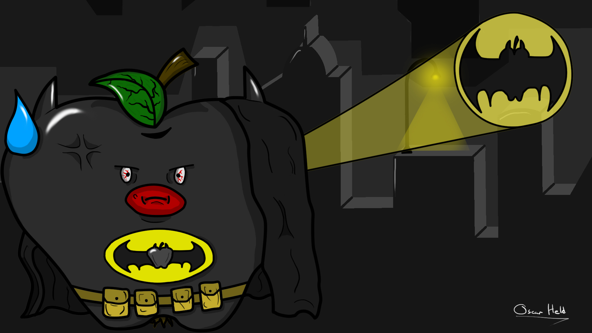Batman Apple by Pogostick47 on DeviantArt