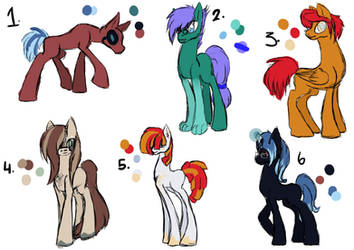 [OPEN POINT Pony Sketch Adopts crazy5-6