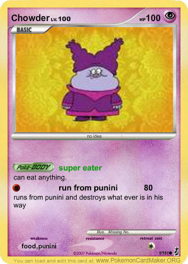 chowder card by ninjacookie19 on DeviantArt