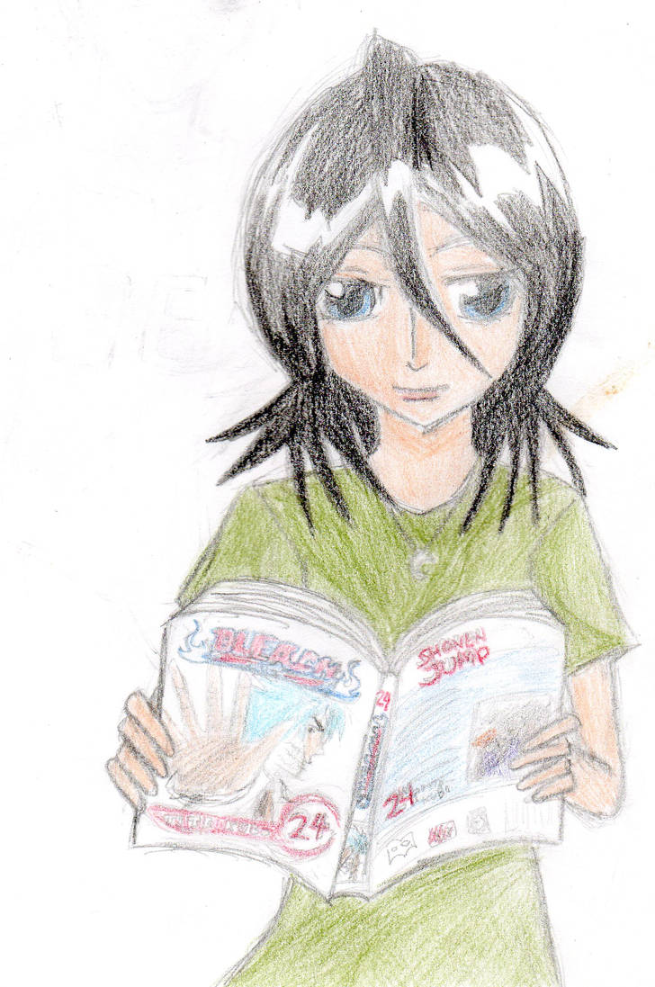 Edited Rakia Reading Rukia reading by SloaneCakes on DeviantArt