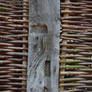 Wood and wicker wall