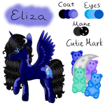 My Main Oc, Eliza. Reference sheet.