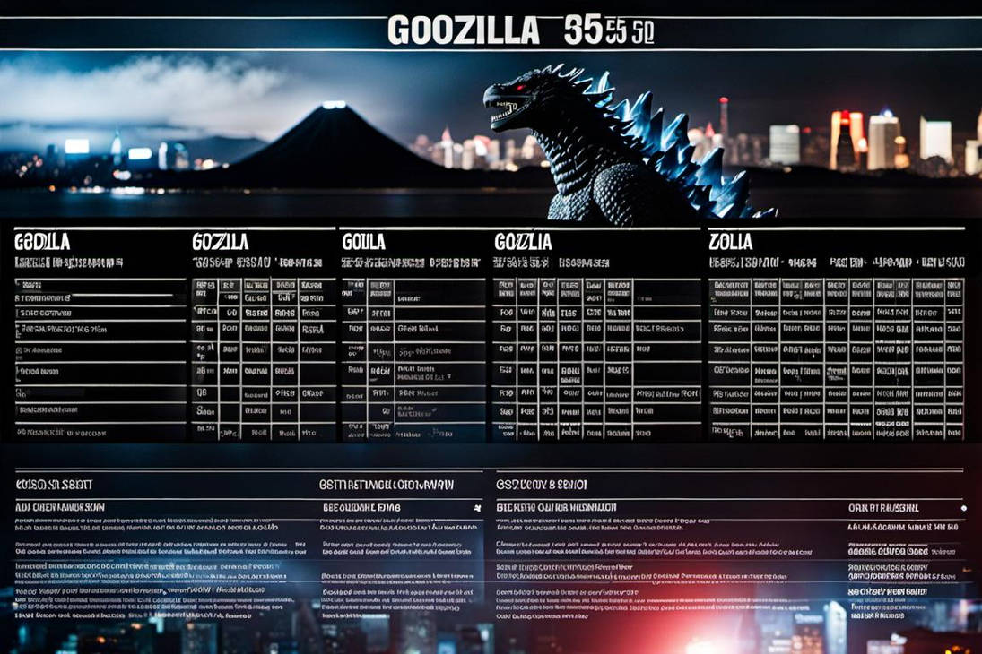 Godzilla Final Wars Alignment Chart.pdf a reference sheet of Godzilla by endykids0710gmail on DeviantArt