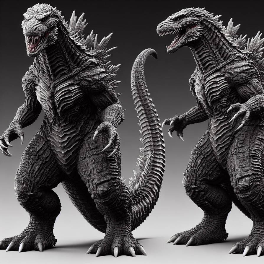 Two Godzilla's 2 Godzillas by endykids0710gmail on DeviantArt