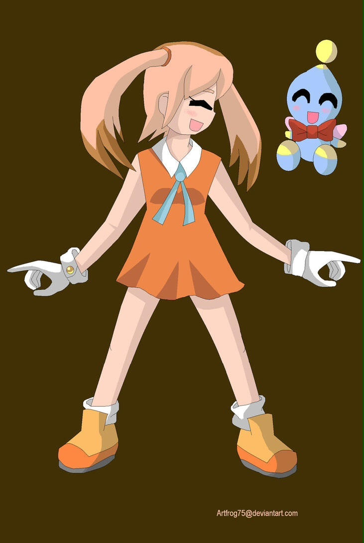 Cream the Rabbit (human) and Cheese by Artfrog75 on DeviantArt
