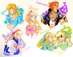 Smashing Legend of Zelda Characters by Artfrog75