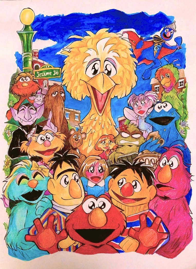 SESAME STREET by Artfrog75 on DeviantArt