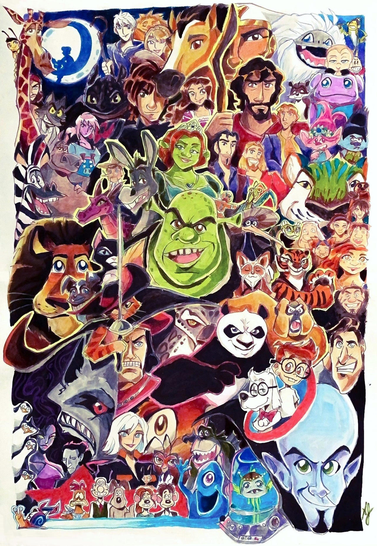 On Deviantart Dreamworks DreamWorks Illumination Crossover Kid Squad