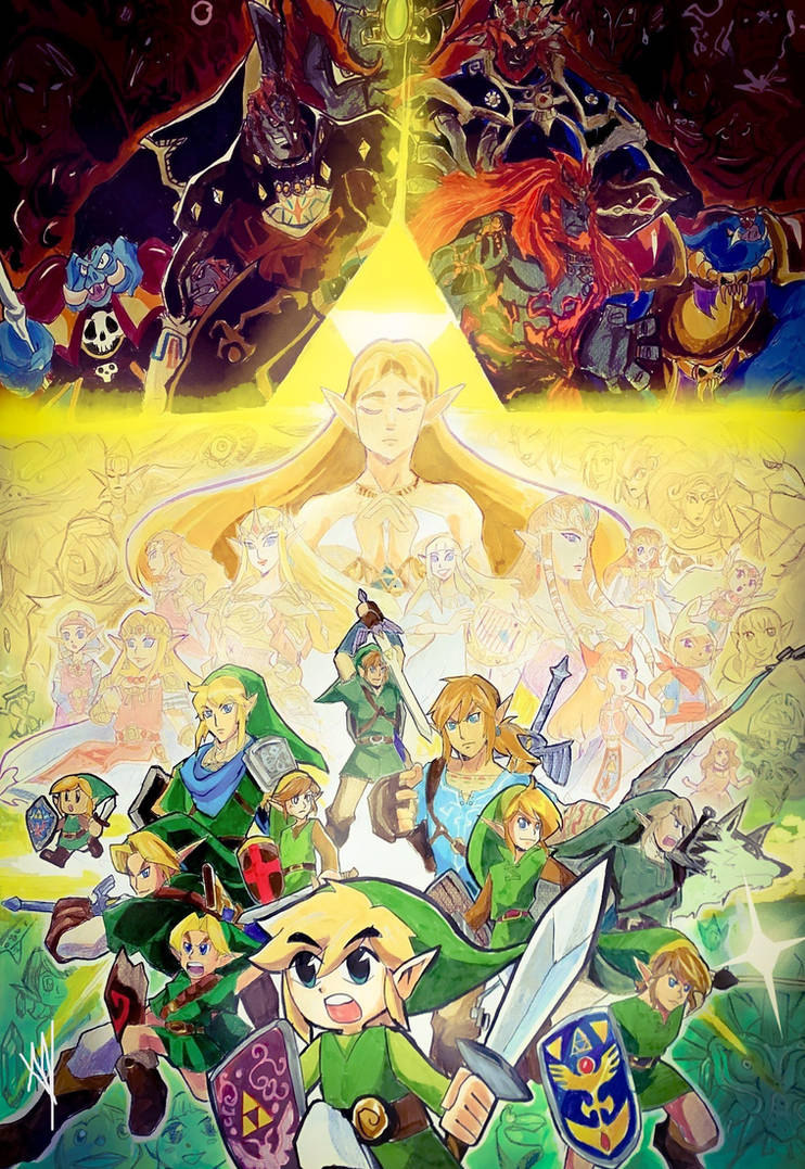 LEGEND of ZELDA Incarnations Through Time by Artfrog75 on DeviantArt