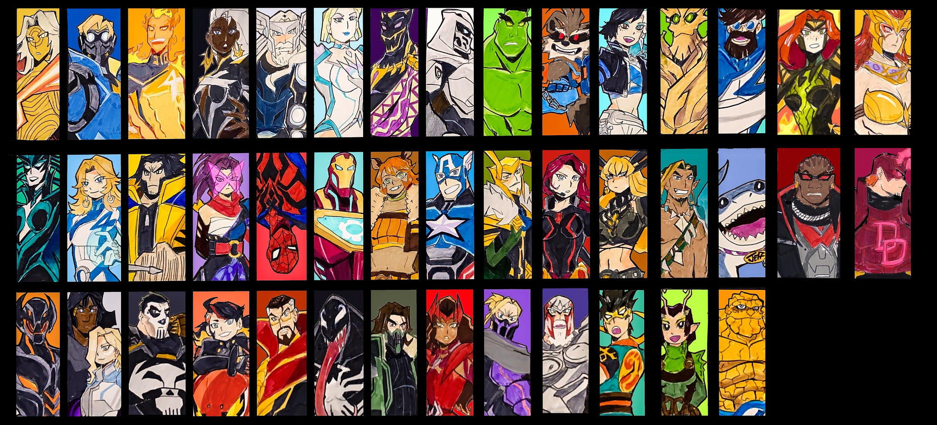 Marvel Rivals Roster Without Names MARVEL Rivals INFINTE ROSTER by Artfrog75 on DeviantArt