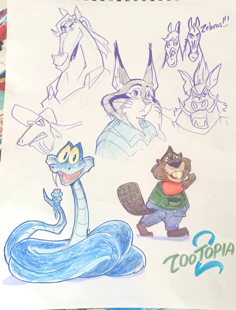 Zootopia Rats Drawings Zootopia 2 sketches by Artfrog75 on DeviantArt