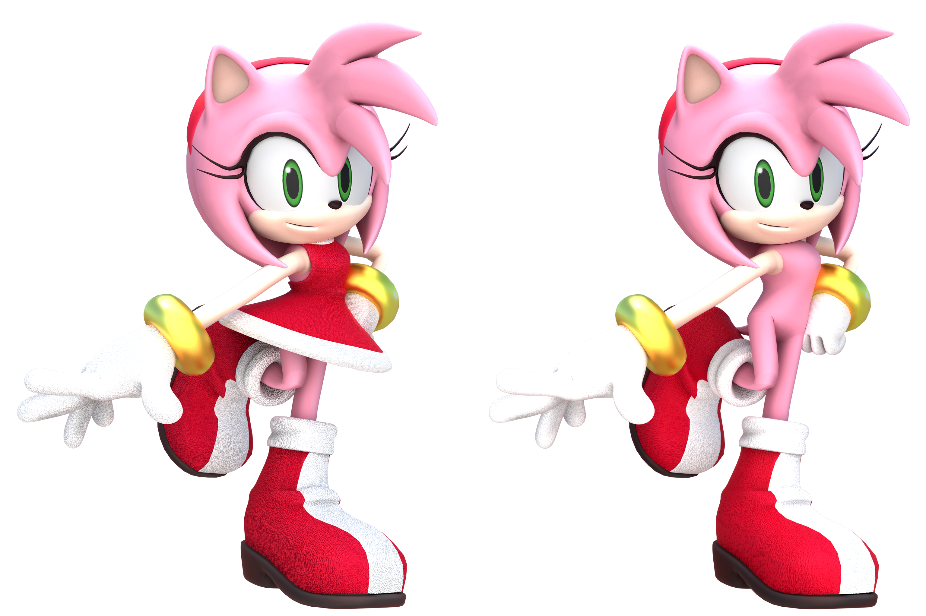 Amy Rose By ~fentonxd On Deviantart So Pretty~ Amy - Nude Sonic Boom Amy  Rose - Free Transparent PNG Download - PNGkey