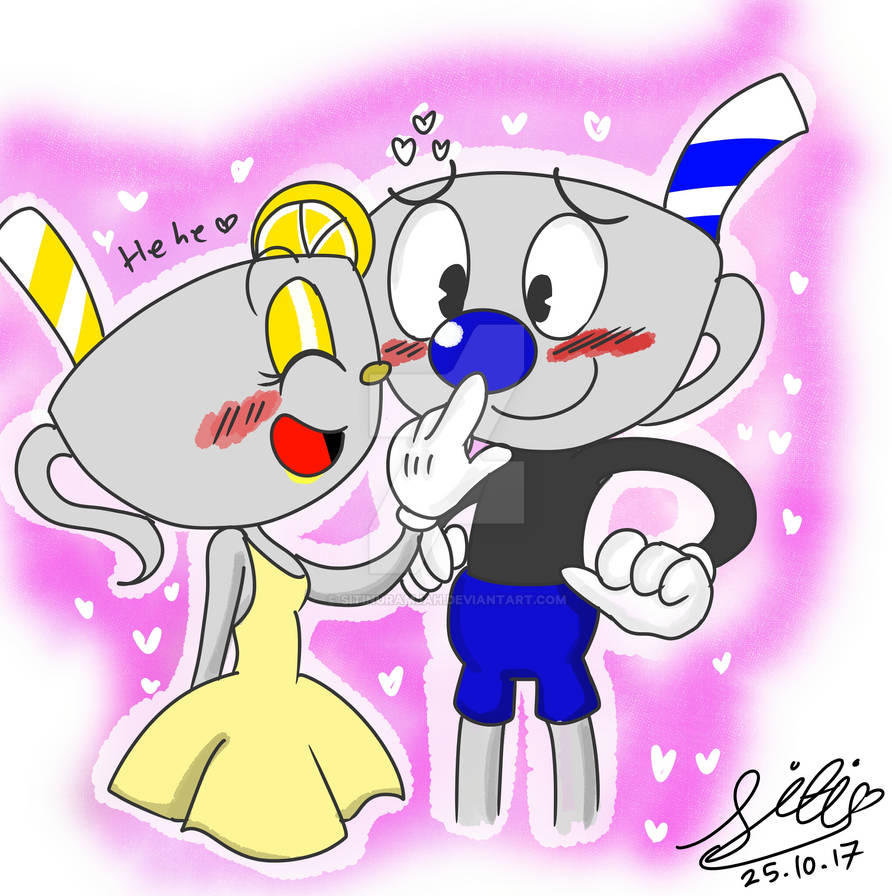 Lemon Tea Man ART::Mugman loves Lemon Tea 3 by Sitinuramjah on DeviantArt