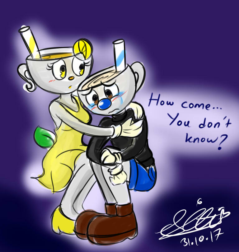 Lemon Tea Man ART::Mugman loves Lemon tea 3 by Sitinuramjah on DeviantArt