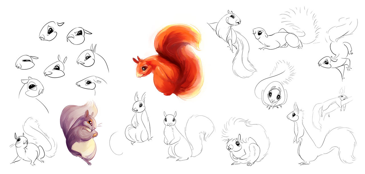 Squirrel Deviantart Squirrels by iscoppie on DeviantArt