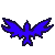 Hovering pixel bird icon by StormRaven333